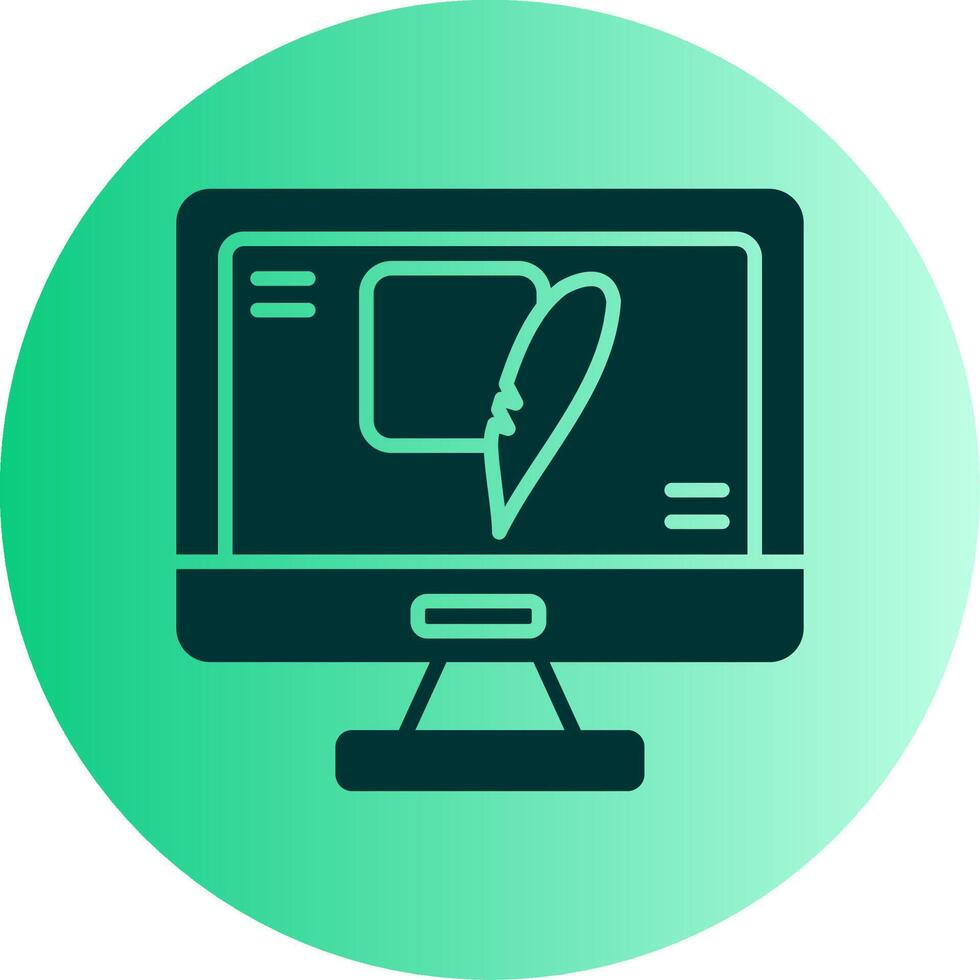 SQLite Lightweight DB File Glyph Gradient Two Tone Circle vector