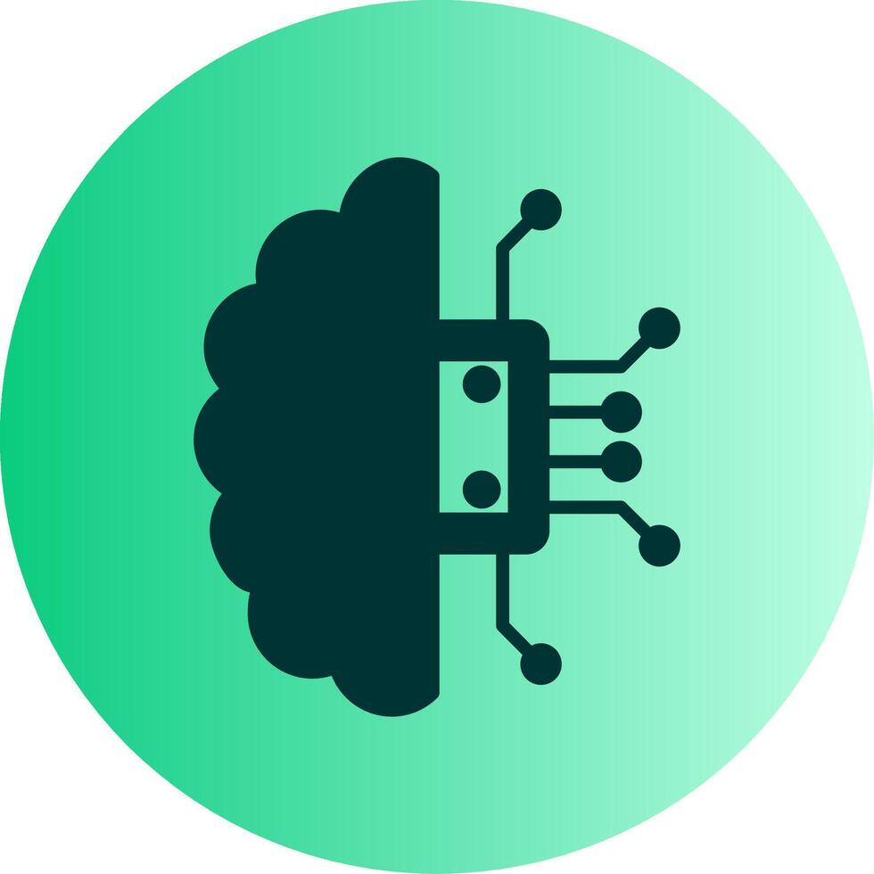 Programming Code Interface Glyph Gradient Two Tone Circle vector