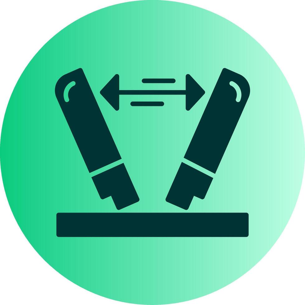 Payload Too Large Error Glyph Gradient Two Tone Circle vector