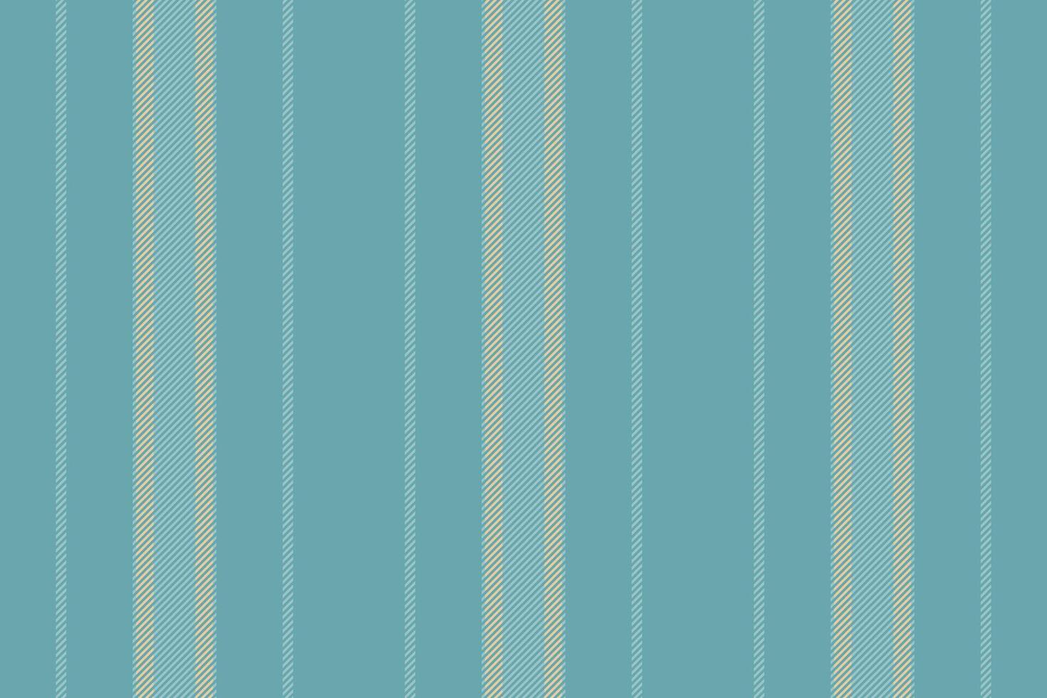 Minimalist vertical lines seamless, ornate textile stripe. Folklore pattern texture background fabric in cyan and pastel colors. vector