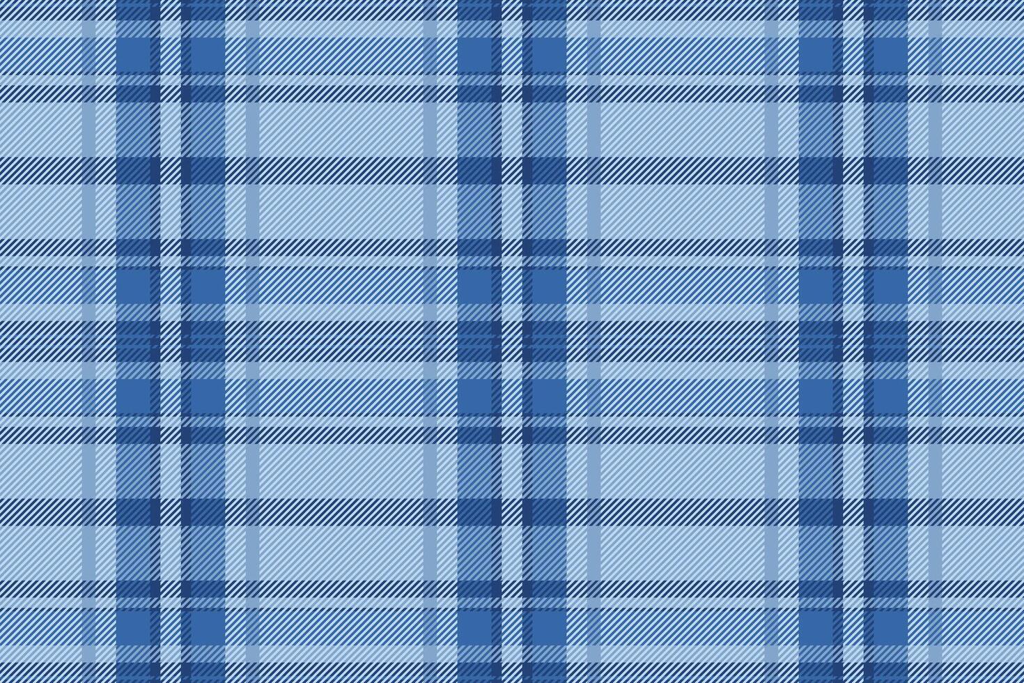 Classic blue plaid pattern. Seamless texture for fabric, textile, or background. Timeless design adds warmth. Ideal for branding, apparel decor projects. vector