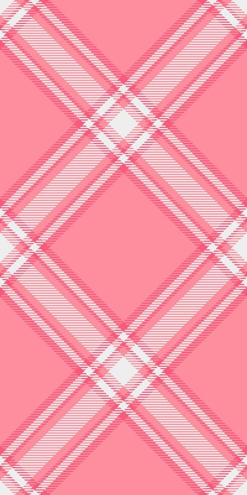 Hippie check plaid texture, present background textile tartan. Overlay fabric pattern seamless in red and white colors. vector