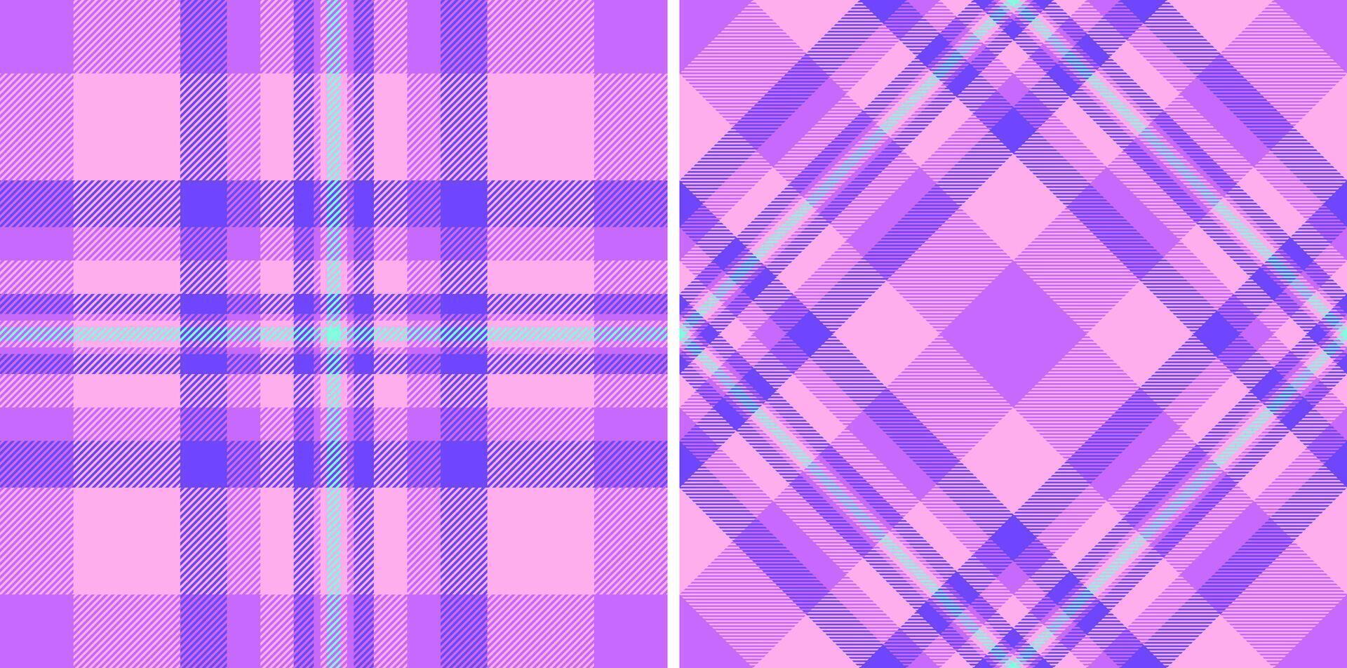 plaid check of fabric tartan background with a texture textile pattern seamless. Set in happy colors. High quality bath towels for home. vector