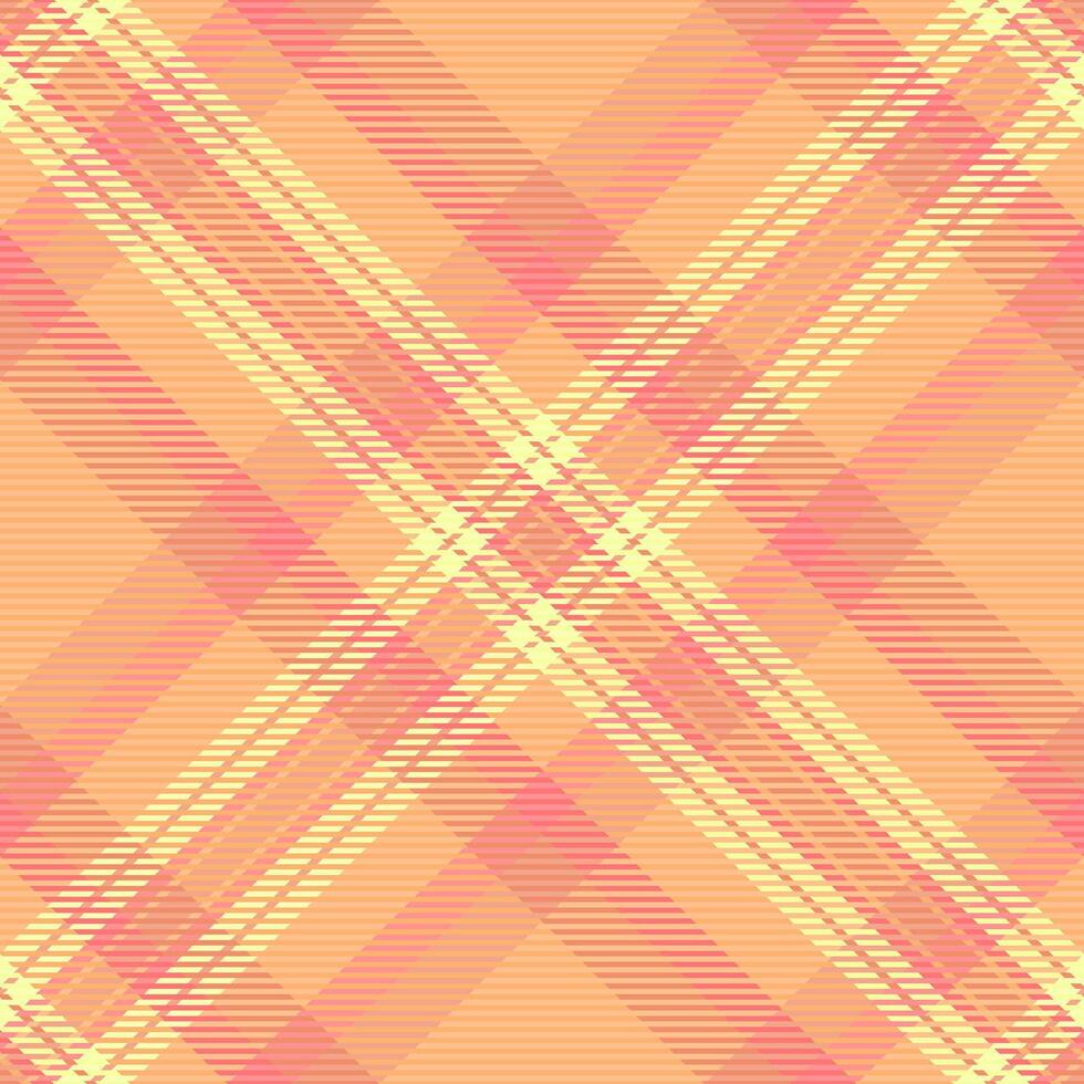 Conceptual background check plaid, latin texture tartan . List textile fabric seamless pattern in orange and red colors. vector