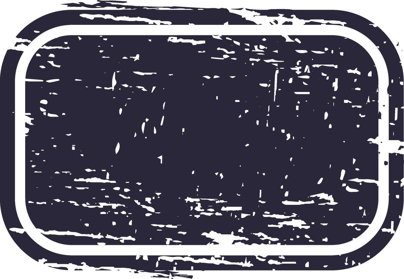 Grunge distressed rectangular label stamp border texture vector