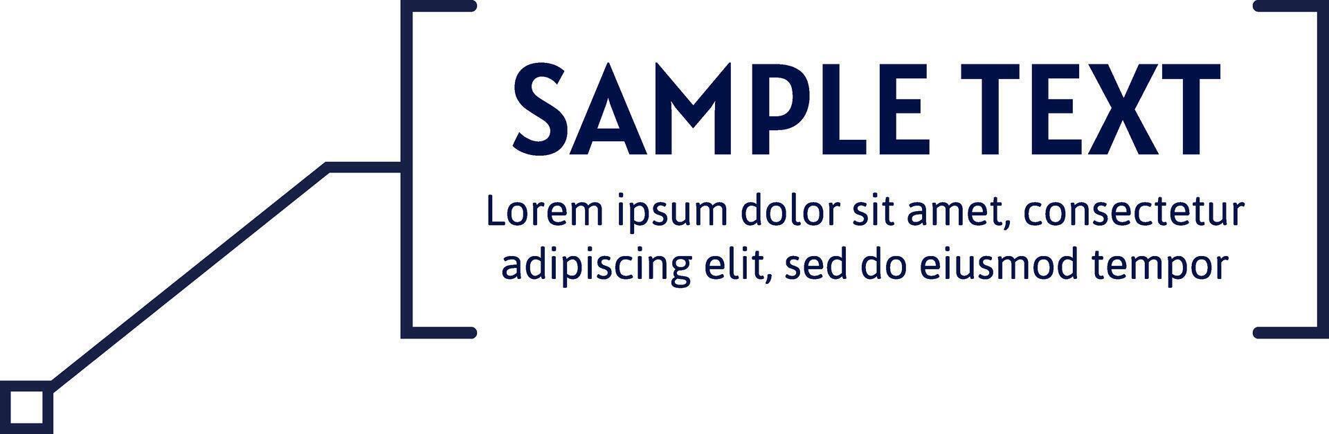 gritar caja texto modelo con información y marcador de posición vector