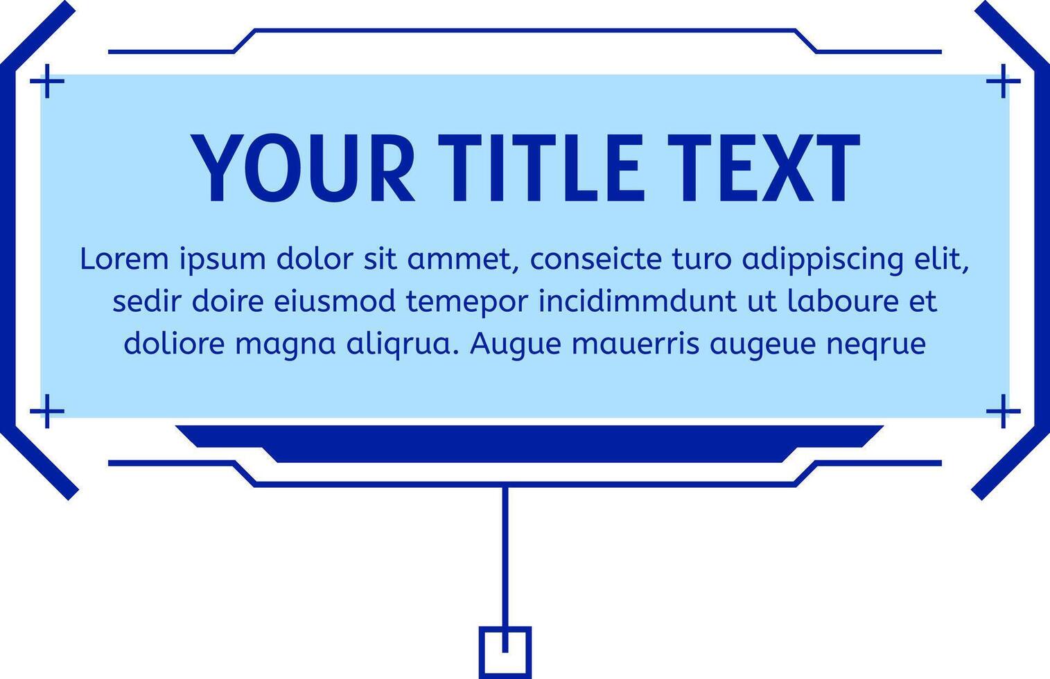 Futuristic digital layout displaying text and data interface vector