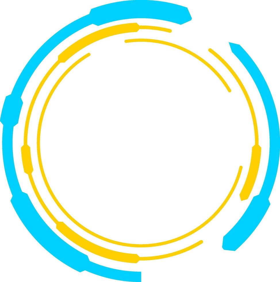futurista circular marco datos cargando animación gráfico vector