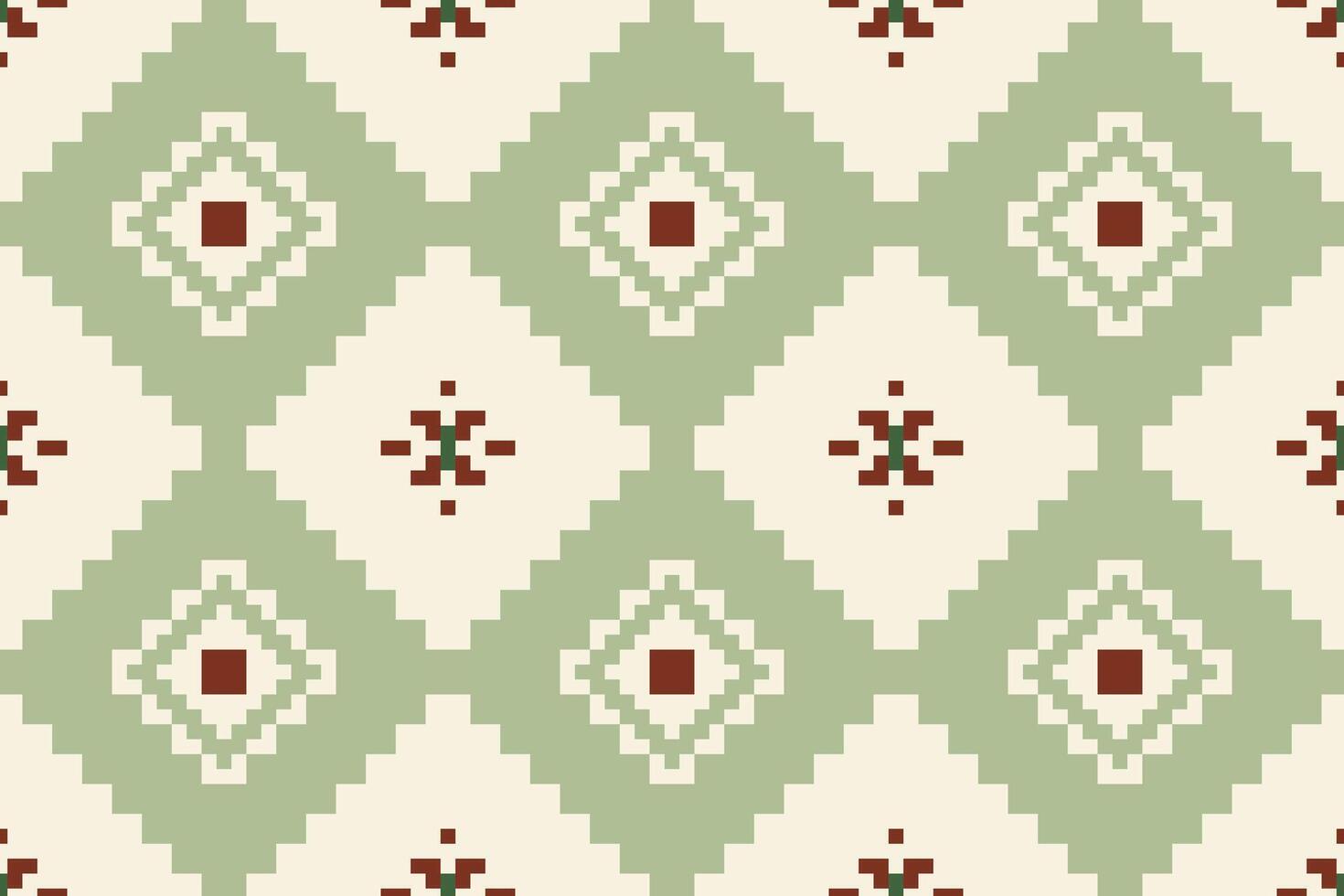 Geometric patterned design in soothing colors vector