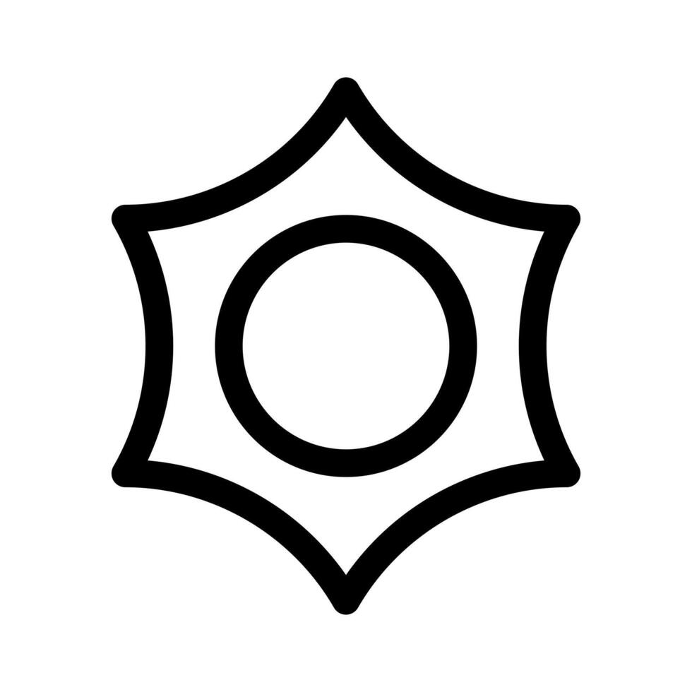An outline icon of a second structure user variant for team representation. vector