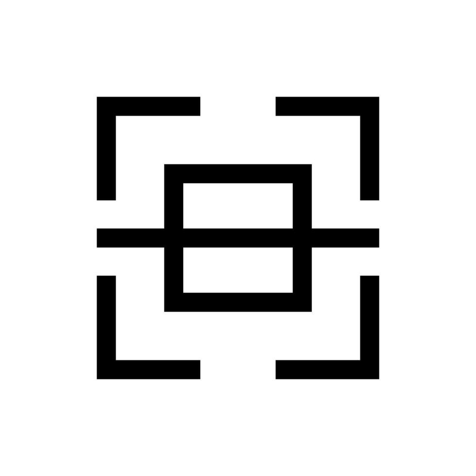 A simple filled icon of chain links, symbolizing a hyperlink or external link. vector