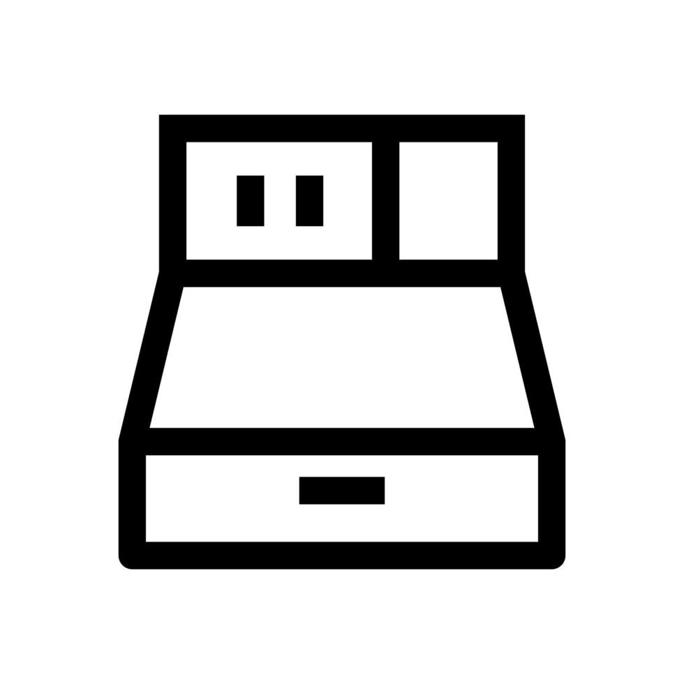 un lineal gráfico representando un circular fluir o bucle, representando un iterativo proceso. vector