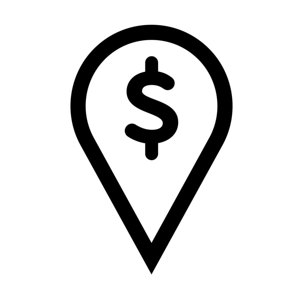 un lineal gráfico representando un la carretera mapa o navegación ruta. vector