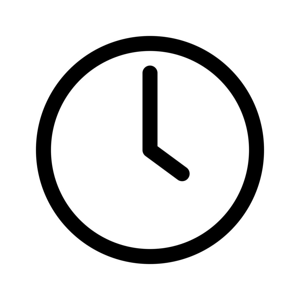A linear graphic of a clock or stopwatch, representing time management or deadlines. vector