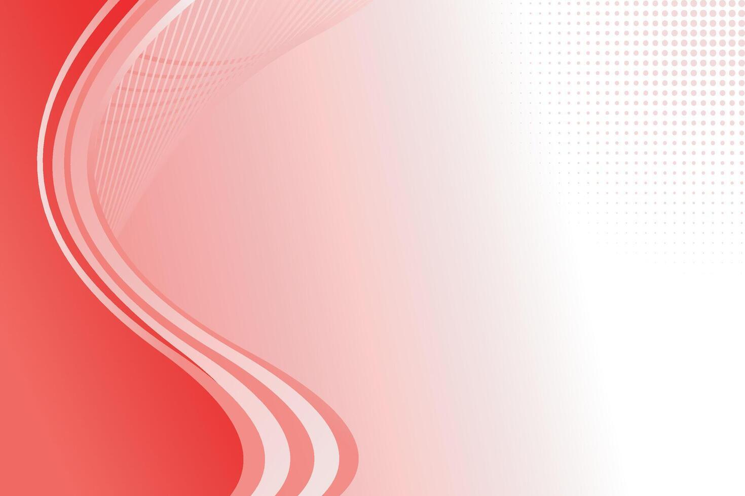 Red abstract background with waves vector