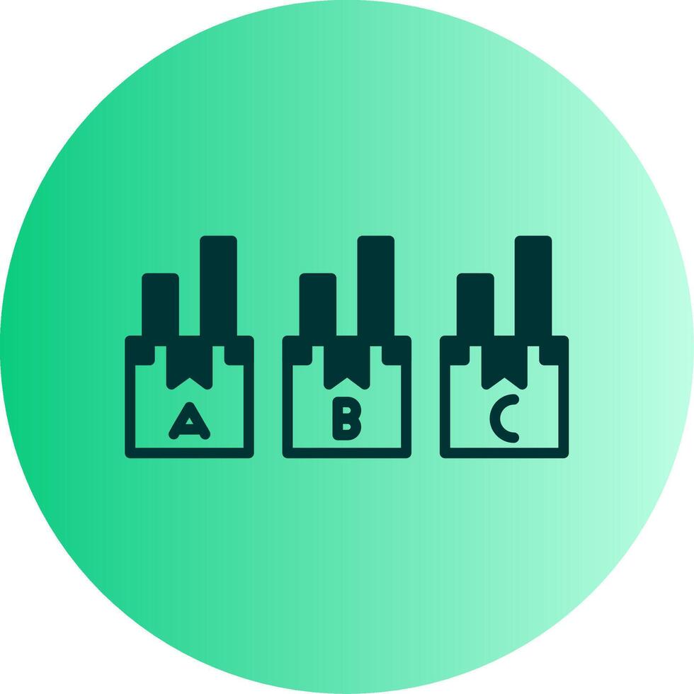 ABC Stock Classification Method Glyph Gradient Dual Tone Circle vector