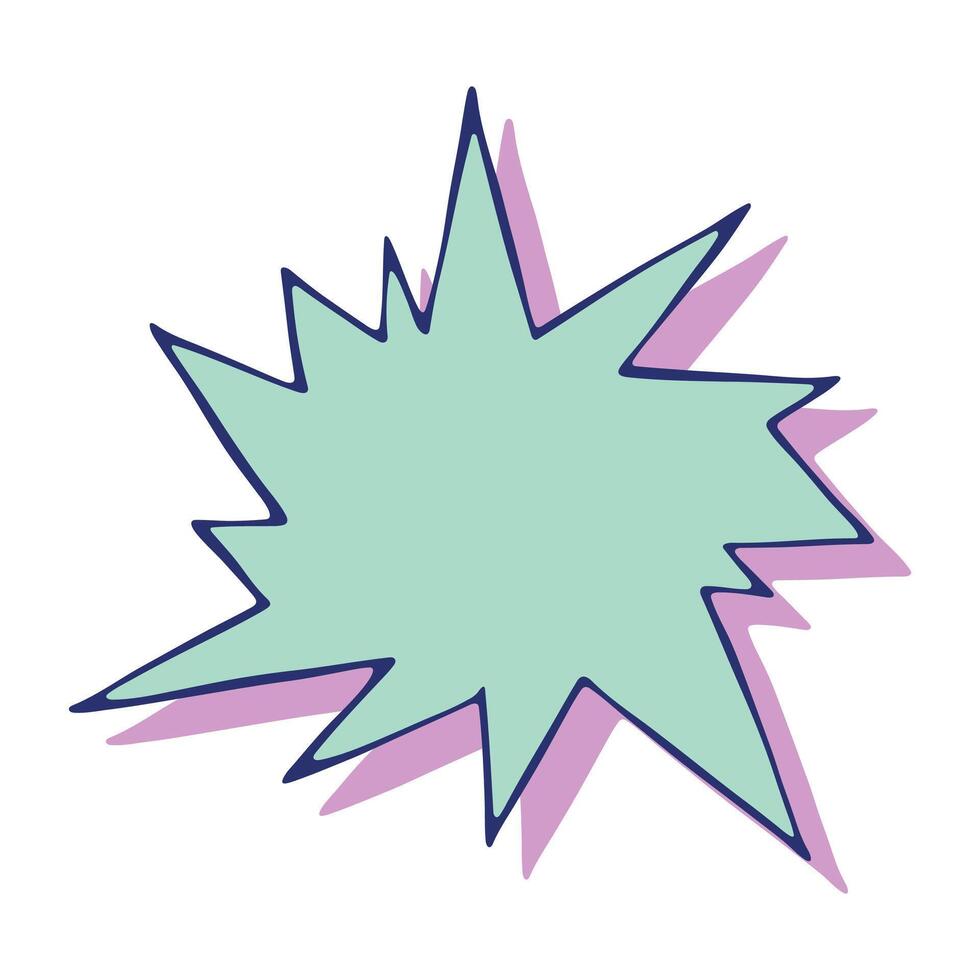 label doodle talk Hand drawn speech bubble Blank empty message box Textbox frame for banners, price tags, stickers, design vector