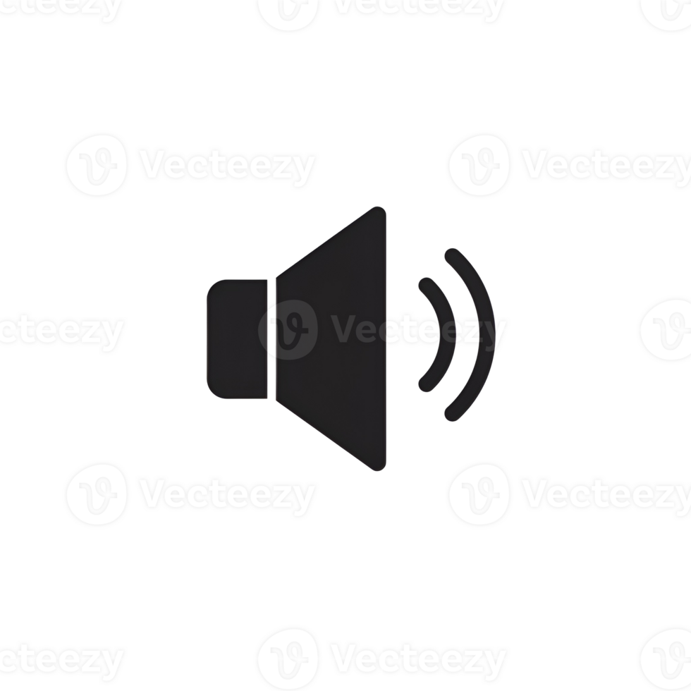 trova alto qualità suono icona grafico per Audio volume controllo e multimedia applicazione design uso su trasparente sfondo png