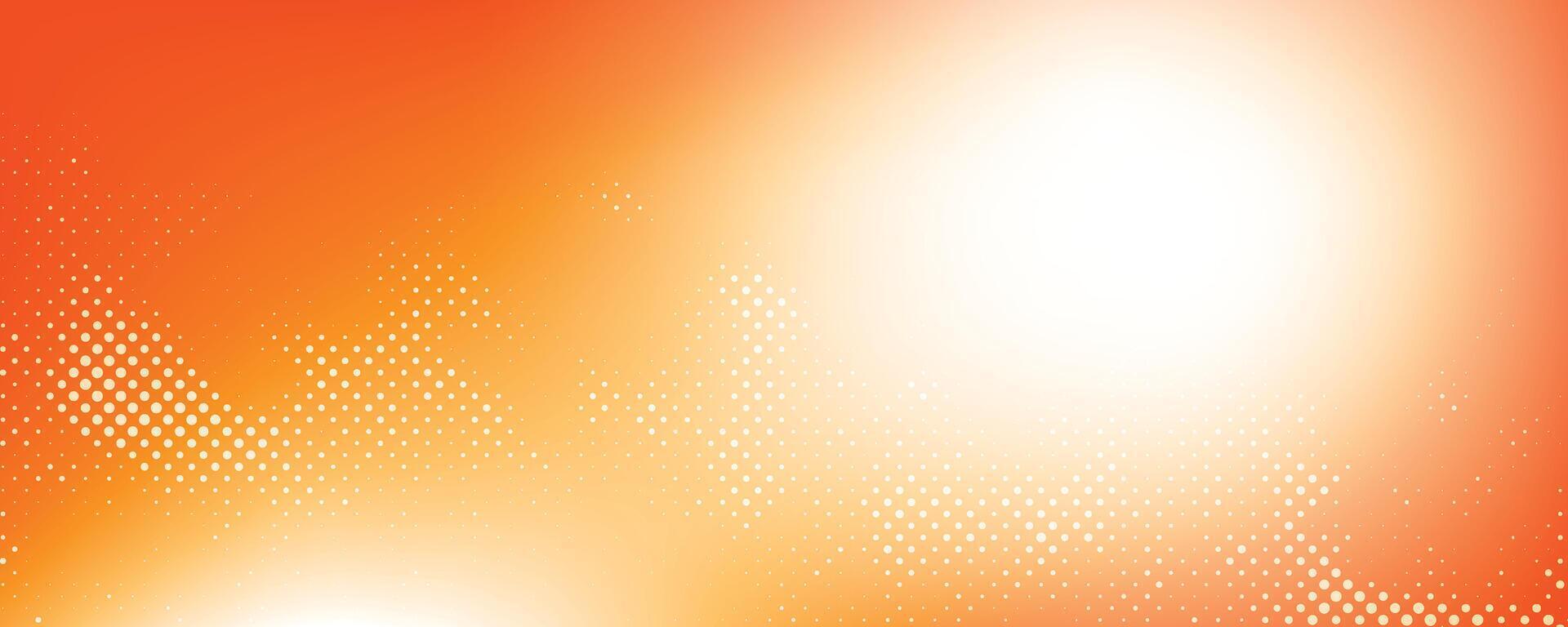 Colorful abstract background with white and orange color, halftone effect, dot pattern. eps10 vector