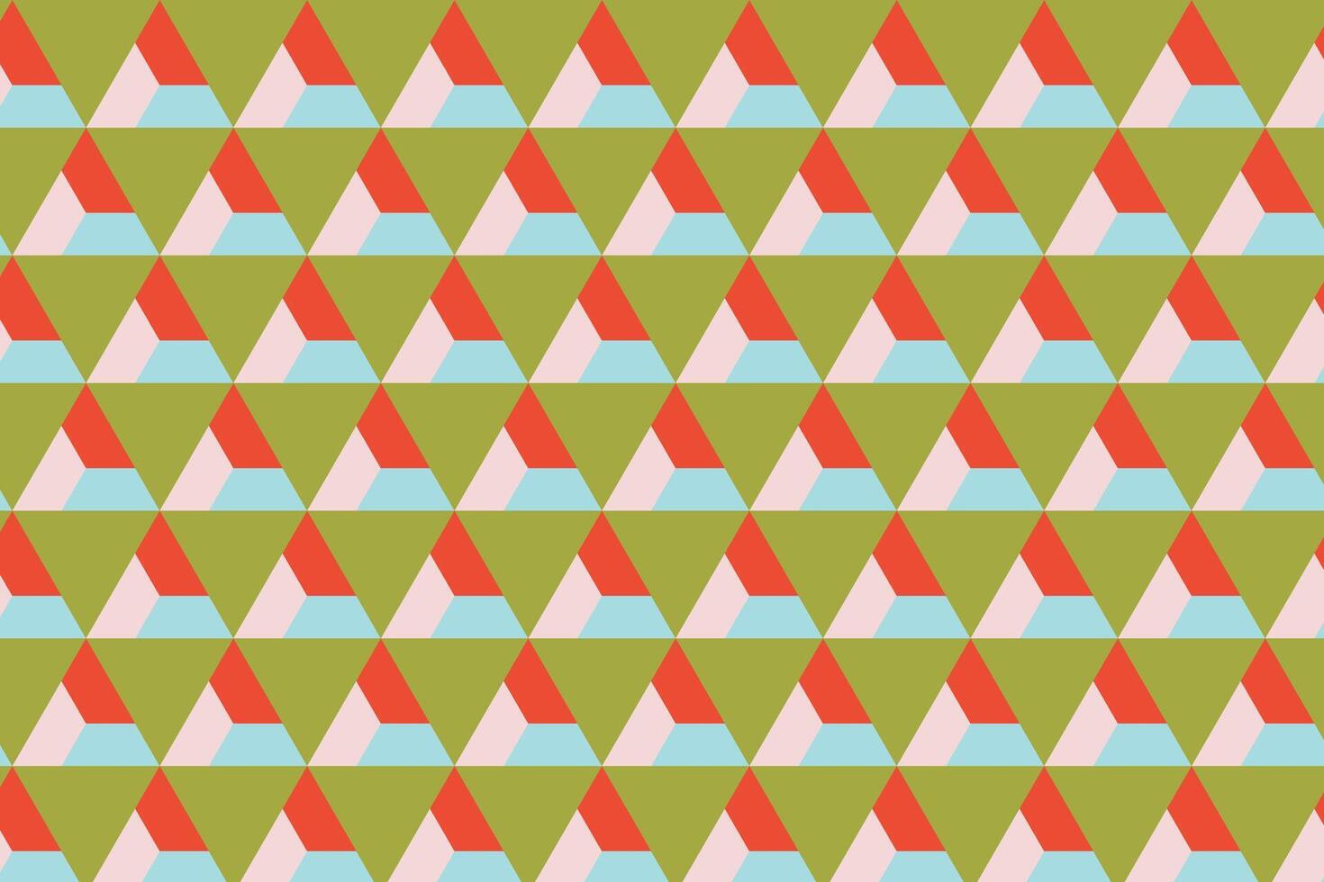 a pattern with triangles on it vector