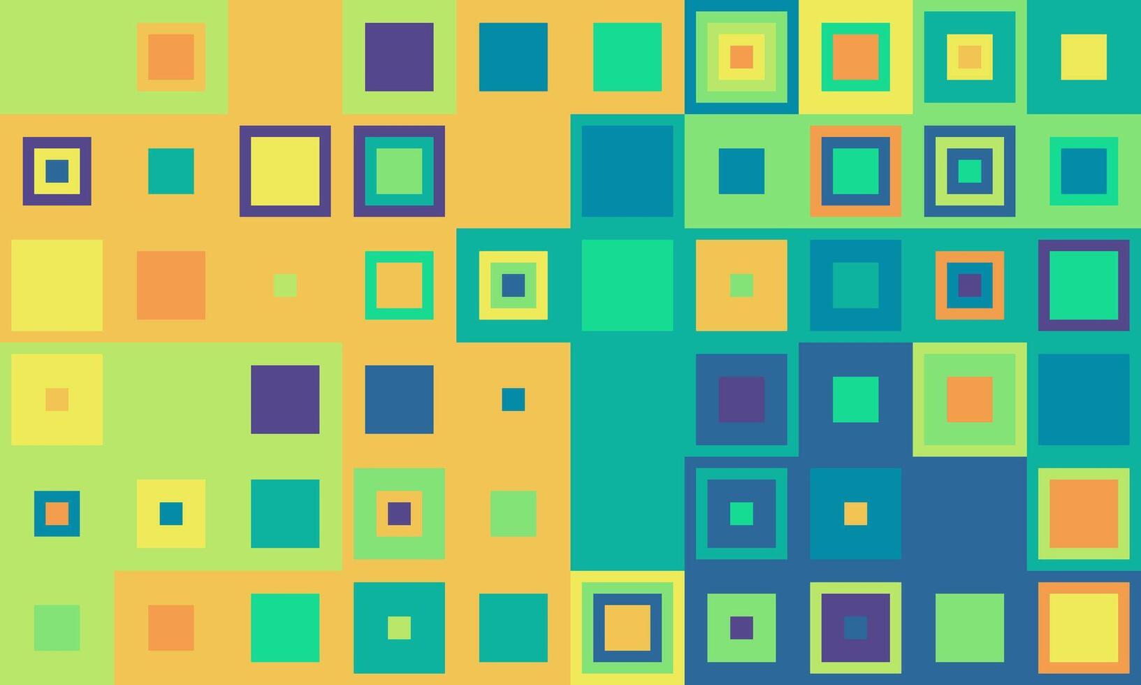 Vibrant abstract square pattern. A colorful, geometric design ideal for backgrounds, websites, presentations, or textiles. Represents modern design, data visualization, or playful energy. vector