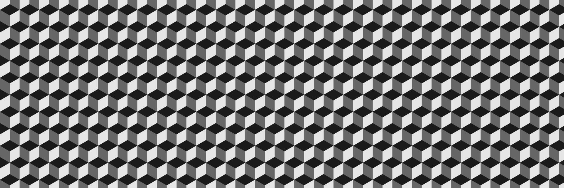 horizontal elegant black and gray hexagon pattern abstract background and design. vector
