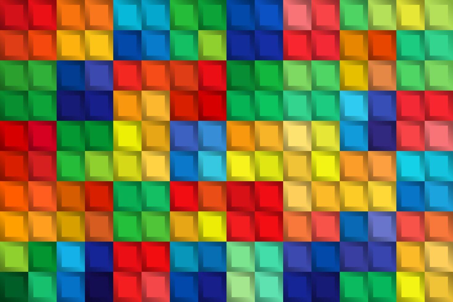 artistic colorful square design for pattern and background. vector