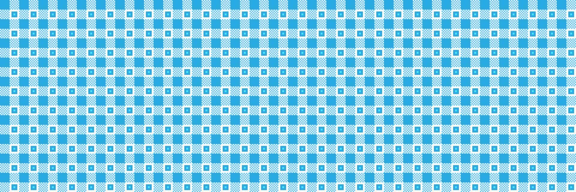 illustration of horizontal blue checked pattern for background and design. vector