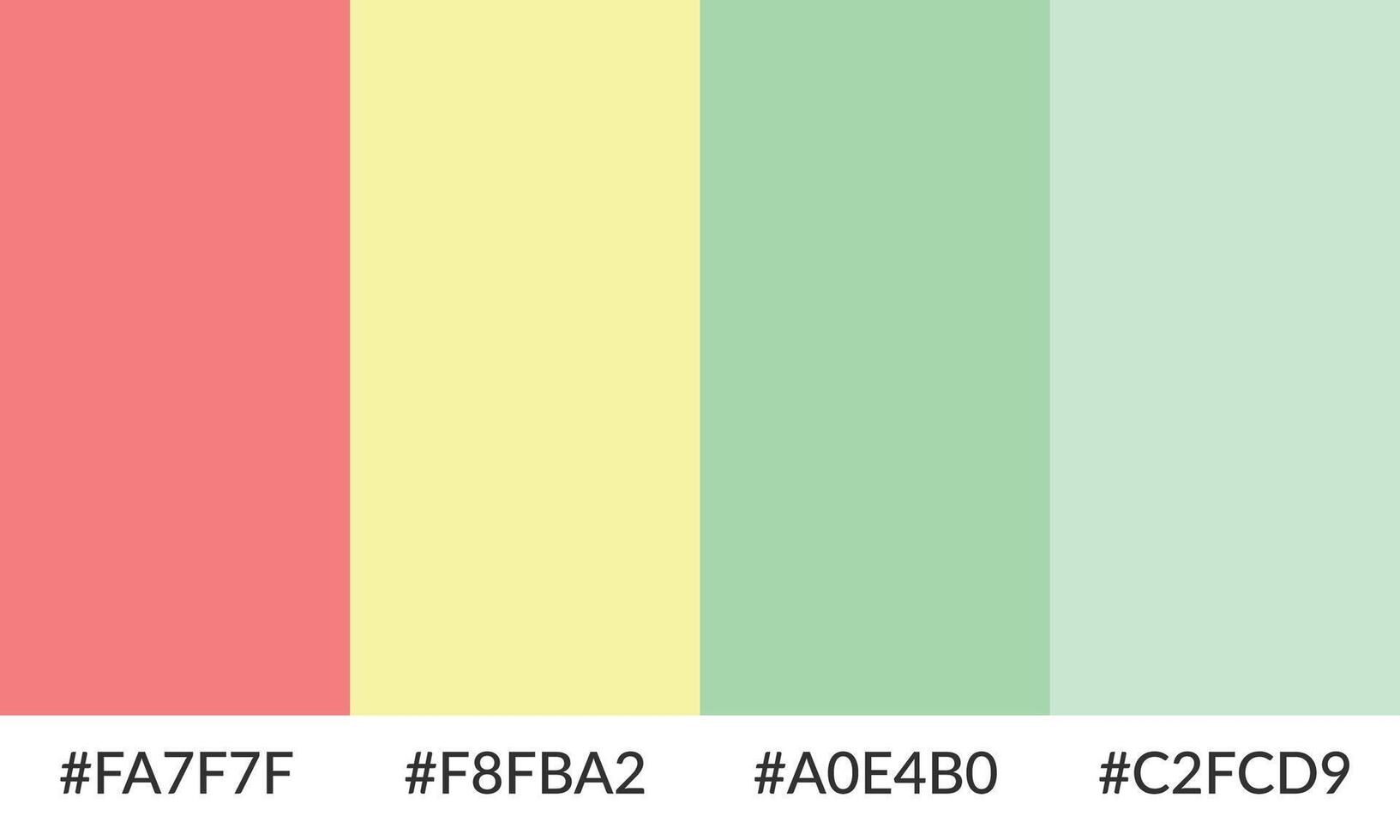 Stylish color palette in soft shades vector