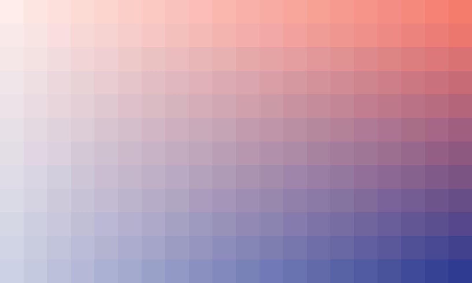 Gradient with blended hues and pixel pattern vector