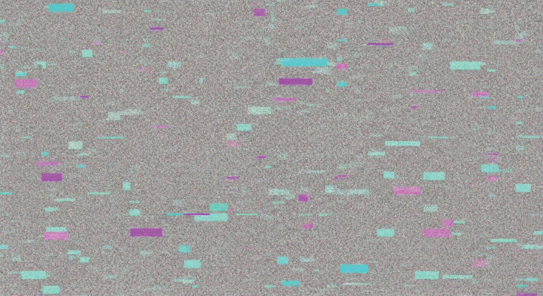Noise grain background digital glitch effect with colorful noise and horizontal static lines vector