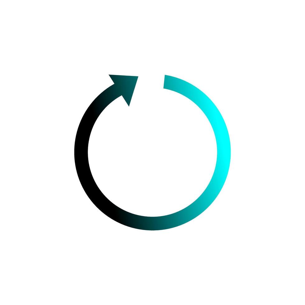 Digital Circular Arrow Progress Bar Elements vector