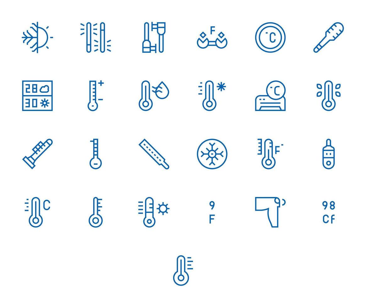 25 Regular Line PIXEL Perfect Icons tailored for Celsius 256x256 interface vector
