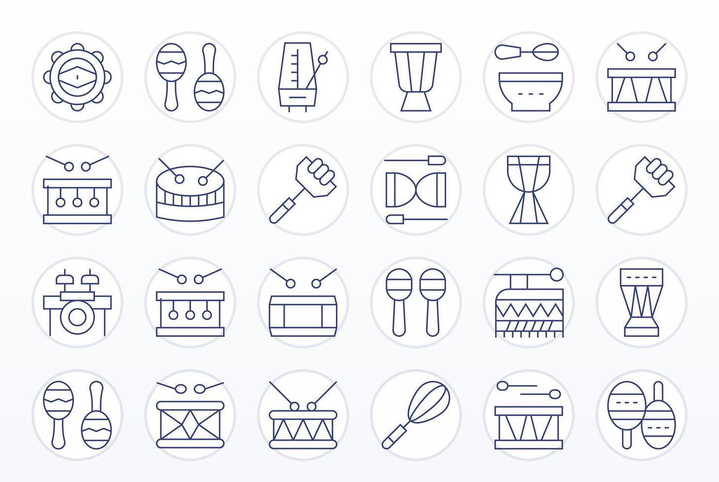 Beat Icon Repository containing 24 Thin Line 256x256 Pixel Optimized graphics vector