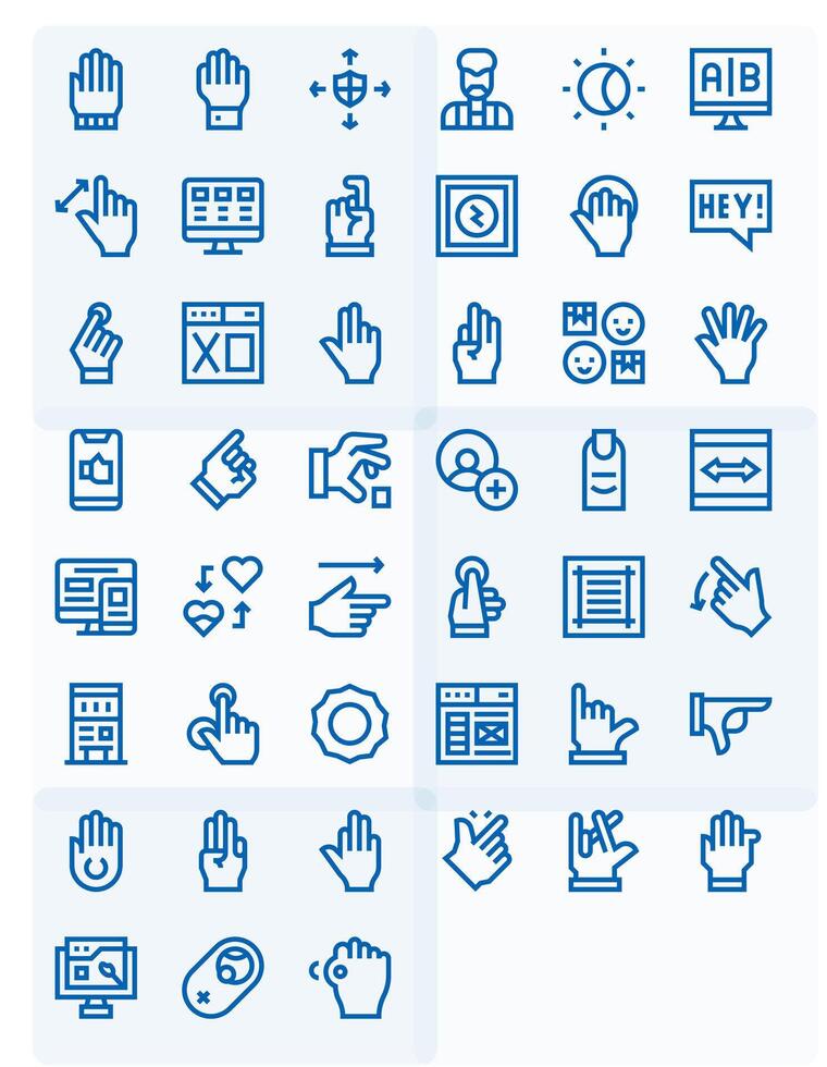 45 Editable Bold Line Icons designed for Ui Interface vector