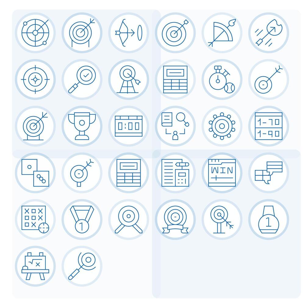 32 Icons for Result optimized in Pixel Aligned High Resolution Thin Line resolution vector