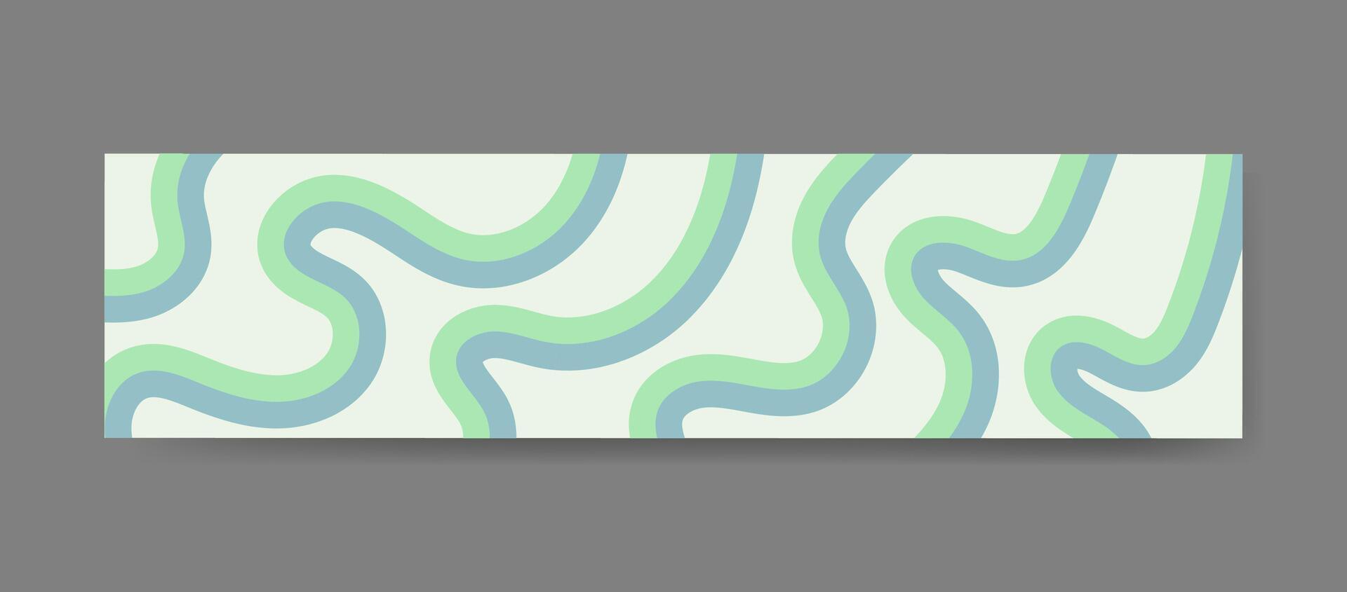 Modern Abstract Wavy Line Pattern Horizontal Banner Background Design vector