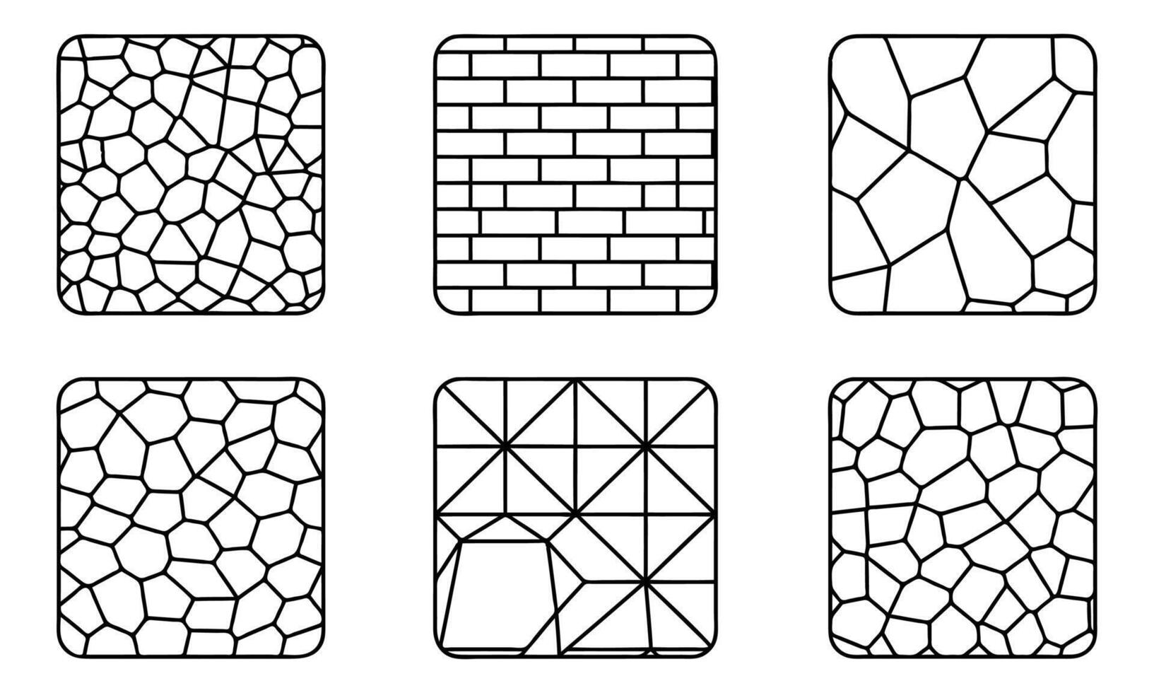 Abstract Geometric Tile Patterns Seamless Background Design Illustration vector