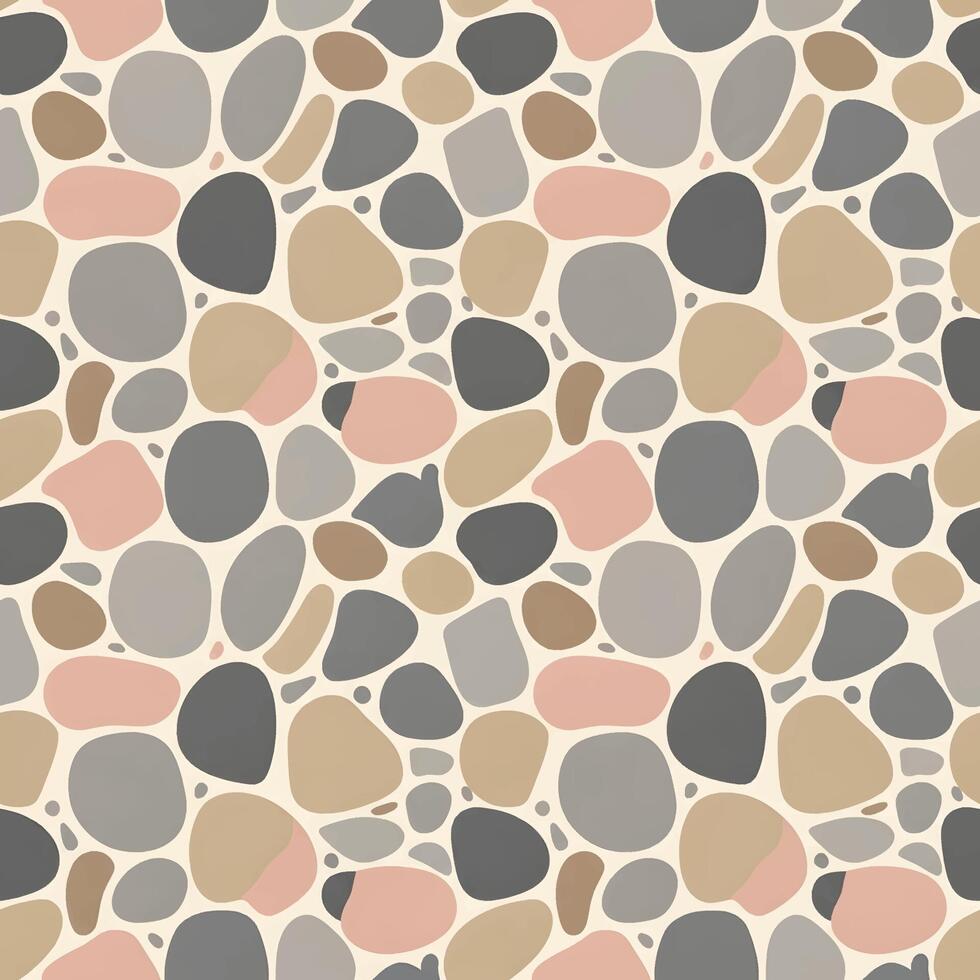 Seamless Tiled Stone Pattern A Versatile Design for Textures and Backgrounds - Pattern for various applications vector