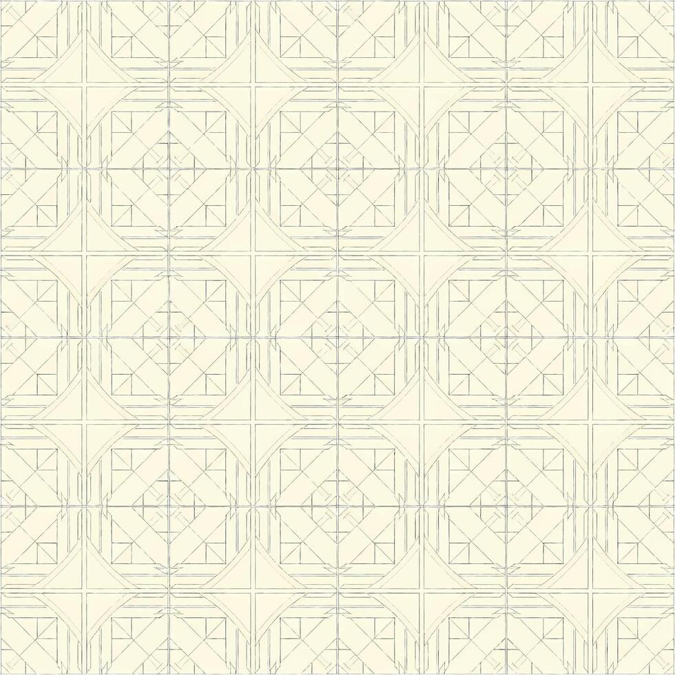 Subtle and elegant seamless geometric pattern featuring a delicate grid of intersecting lines and abstract shapes, perfect for modern backgrounds and textile design vector