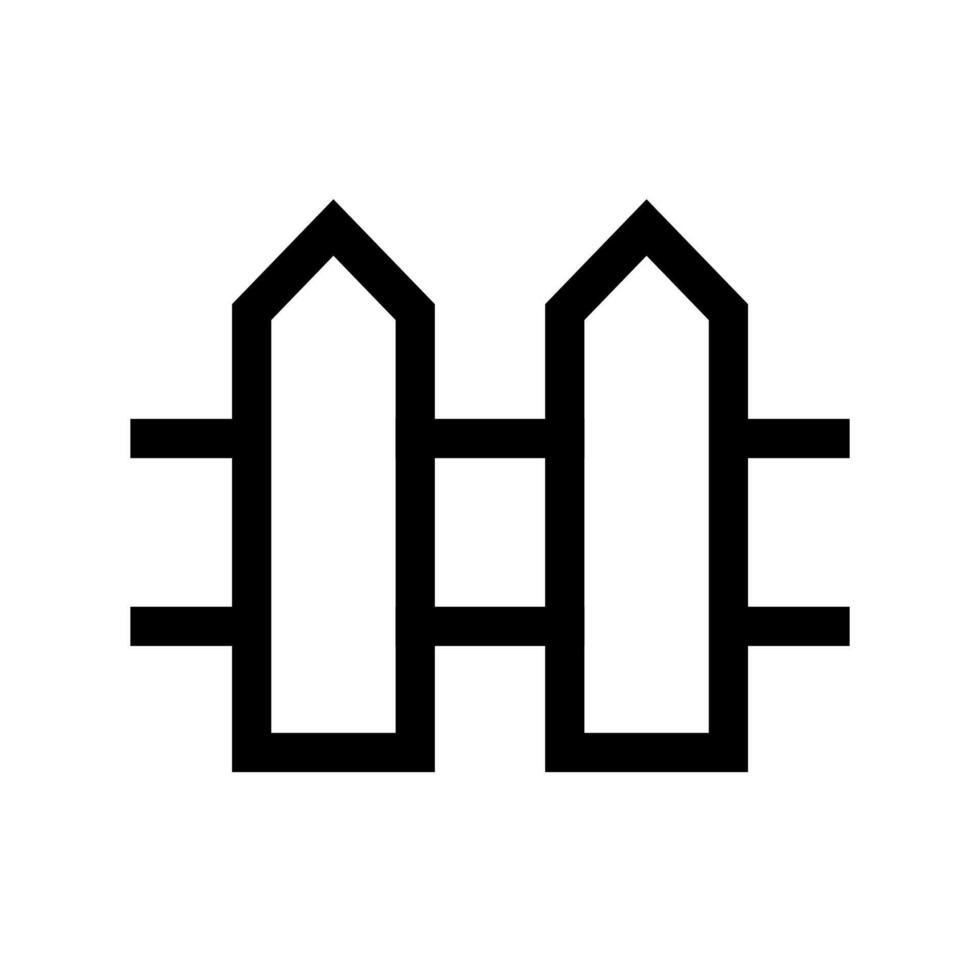 A line style icon of a barrier, symbolizing boundary, separation, or restricted area. vector