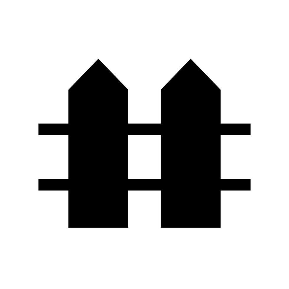 A solid style icon of a barrier, symbolizing boundary, separation, or restricted area. vector