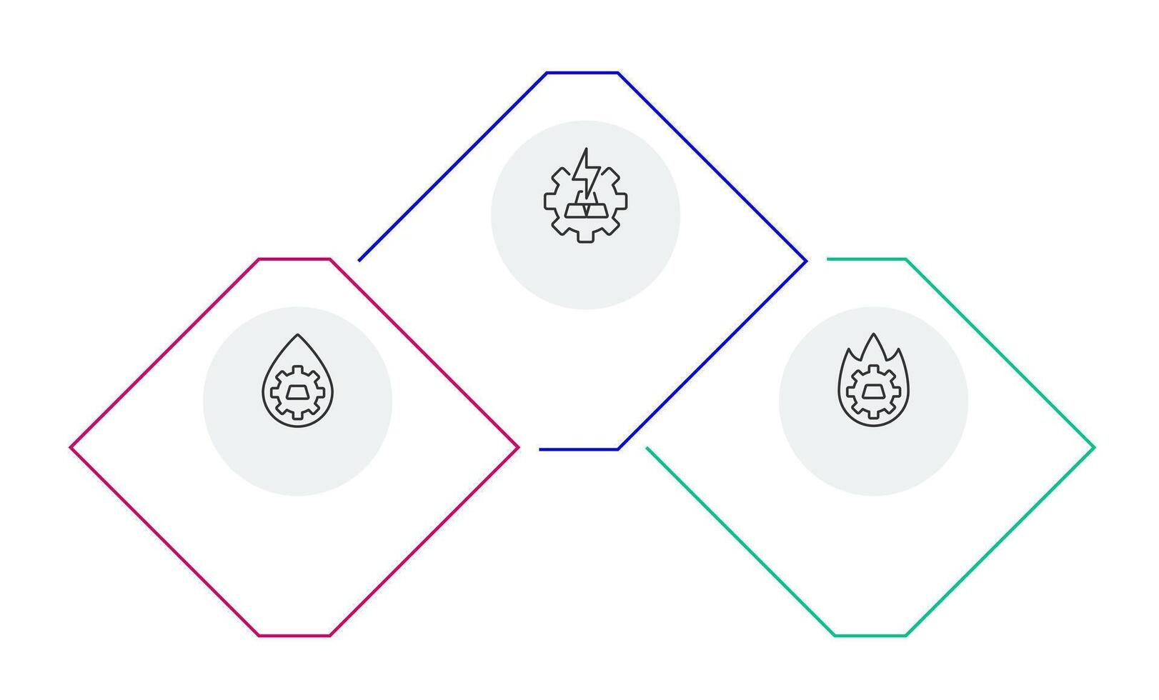 Metallurgy types infographic template. Hydrometallurgy, pyrometallurgy. Data visualization with 3 steps. Process design. Editable rectangular options info graphics vector