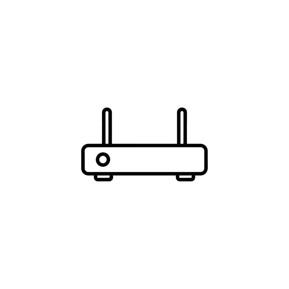 Router Icon, Wireless Network Device, Internet Connection Symbol, Technology Line Art, network icon vector