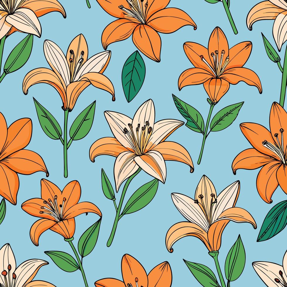 Elegant repeating line pattern design with geometric and organic elements in cmyk and grayscale vector