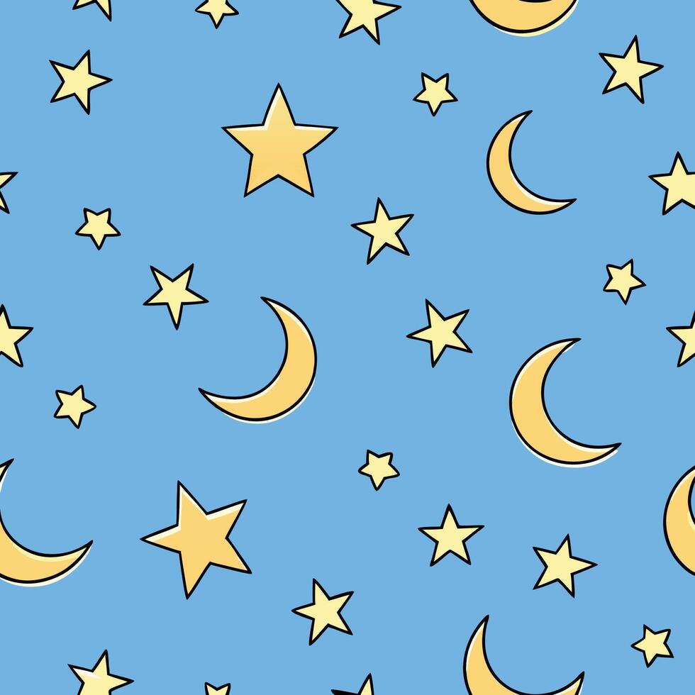 Simple repeating star pattern design for seamless backgrounds and textile applications vector