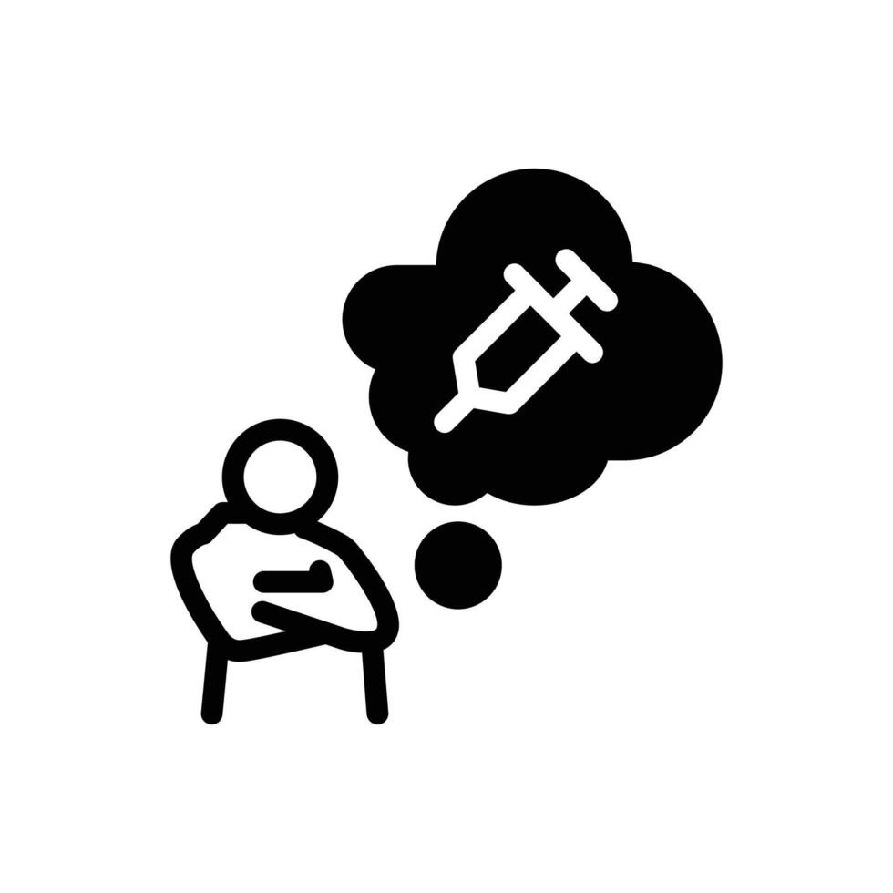 Psychological trauma solid icon design good for web or mobile app vector