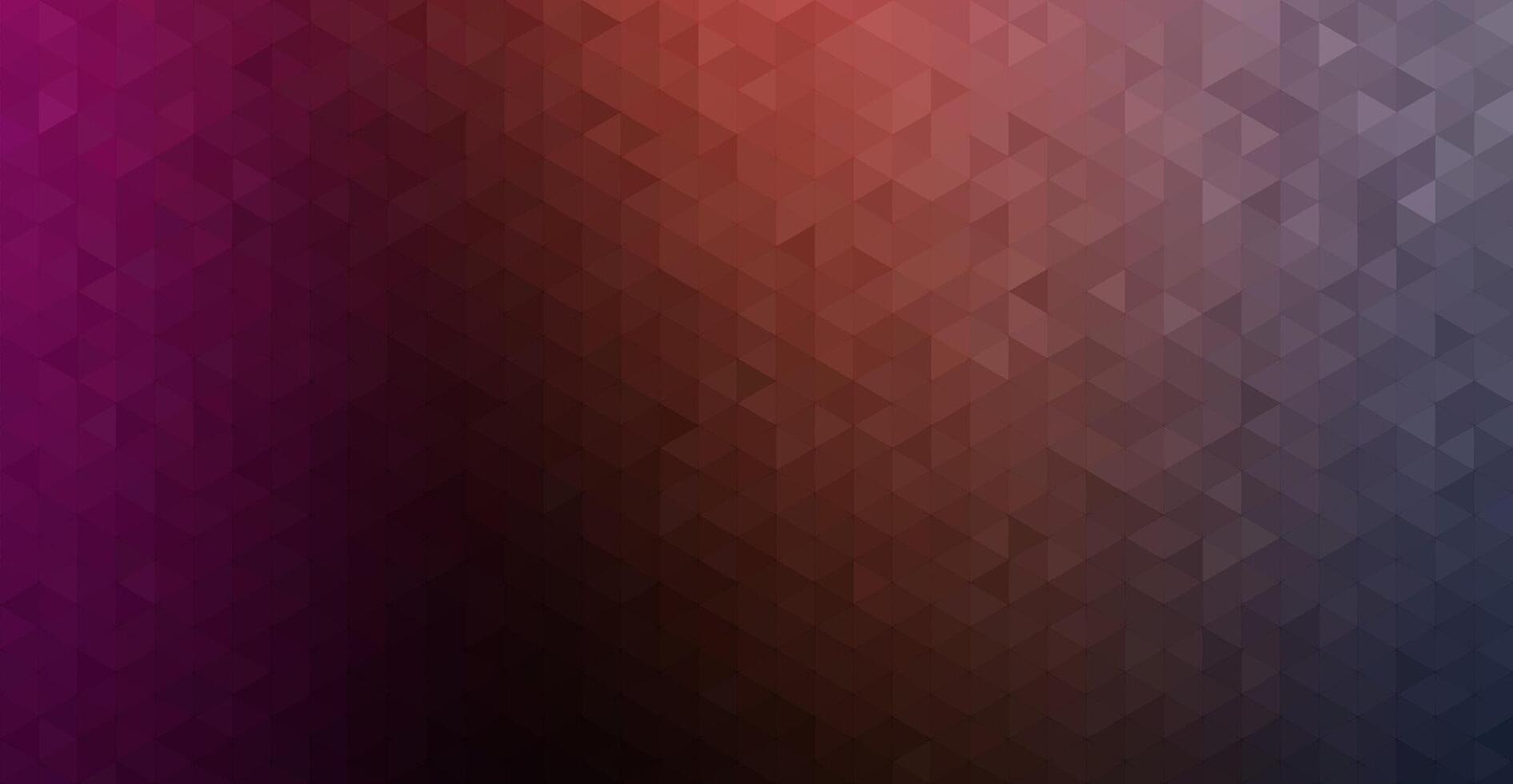 Dynamic triangular pattern with smooth gradient transitions from vibrant magenta to warm terracotta and cool navy hues for modern designs vector