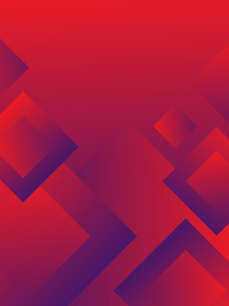 Modern background red gradient color geometric shapes vector