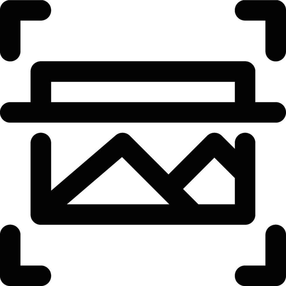 Image Identification, Image Recognition, Image Scanning Outline Icon vector